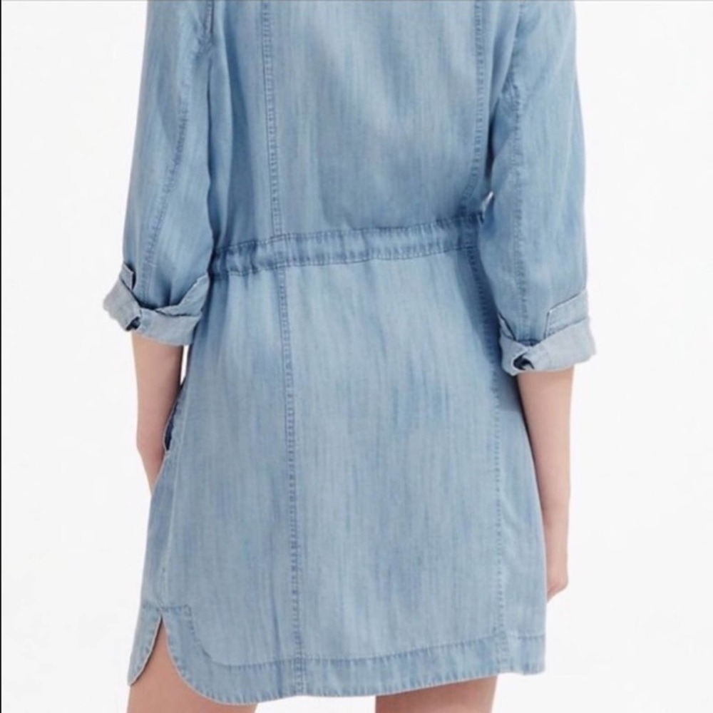 Lou & Grey Roll Tab Chambray Wrap Dress - Picture 8 of 8